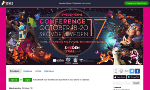 Swedengameconference2017.sched.com thumbnail