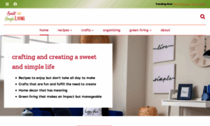 Sweetandsimpleliving.com thumbnail