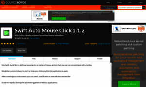 Swift-auto-mouse-click.sourceforge.net thumbnail