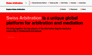 Swissarbitration.org thumbnail