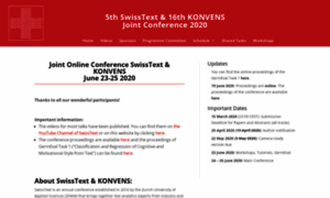 Swisstext-and-konvens-2020.org thumbnail