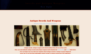 Swordsantiqueweapons.com thumbnail