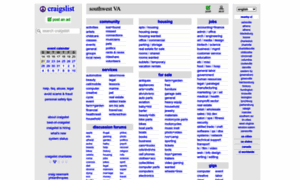 Sw Va Craigslist Swva Craigslist Org Craigslist Southwest Va