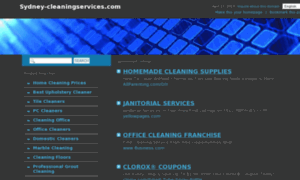 Sydney-cleaningservices.com thumbnail