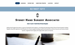 Sydneyhandsurgeryassociates.com.au thumbnail