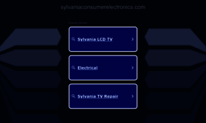 Sylvaniaconsumerelectronics.com thumbnail