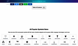 Symbolsname.com thumbnail