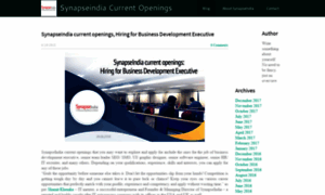 Synapseindia-current-openings.weebly.com thumbnail