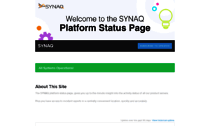 Synaq.statuspage.io thumbnail