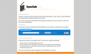 Syncsub.com thumbnail