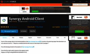 Synergyandroid.sourceforge.net thumbnail