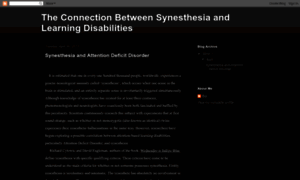 Synesthesiaandlearningdisabilities.blogspot.com thumbnail