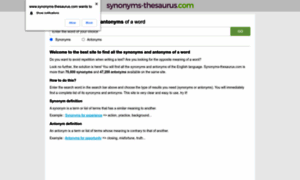 Synonyms-thesaurus.com thumbnail