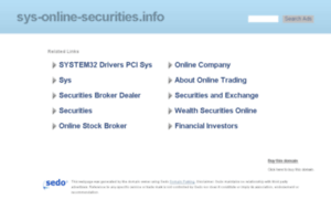 Sys-online-securities.info thumbnail