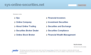 Sys-online-securities.net thumbnail