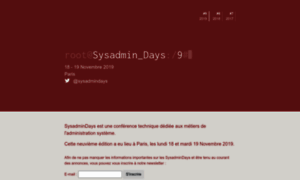 Sysadmindays.fr thumbnail