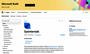 Sysinternals.com thumbnail