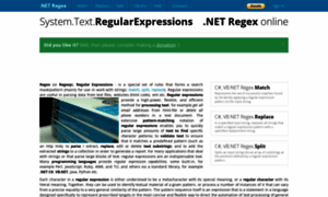 Systemtextregularexpressions.com thumbnail