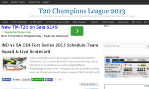 T20championsleague2013.com thumbnail
