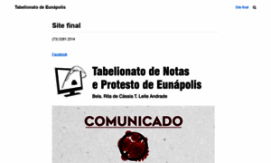 Tabelionatodeeunapolis.com.br thumbnail