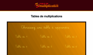 Table-de-multiplication.com thumbnail