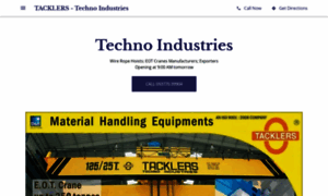 Tacklers-hoists-eot-cranes-manufacturers.business.site thumbnail