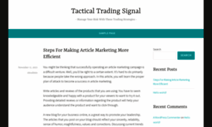 Tacticaltradingsignal.com thumbnail