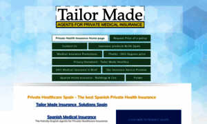 Tailormadehealthcarespain.org thumbnail