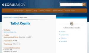 Talbotcounty.georgia.gov thumbnail