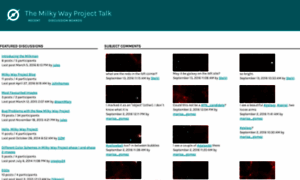 Talk.milkywayproject.org thumbnail