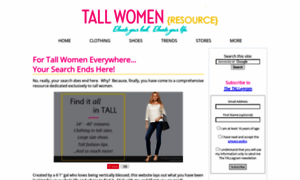 Tallwomenresource.com thumbnail