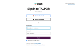 Talpor.slack.com thumbnail