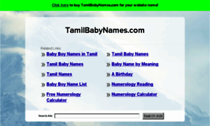 Tamilbabynames.com thumbnail