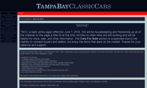Tampabayclassiccars.com thumbnail