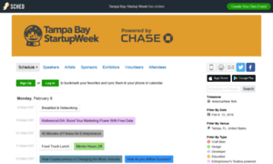 Tampabaystartupweek2016.sched.org thumbnail