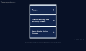 Tango-agenda.com thumbnail