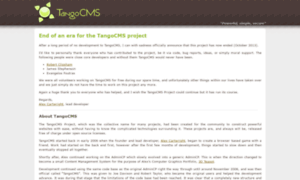 Tangocms.org thumbnail