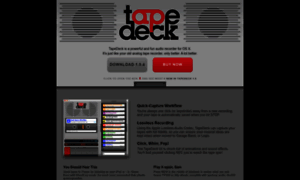 Tapedeckapp.com thumbnail