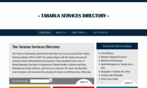 Tararuaservicesdirectory.org.nz thumbnail