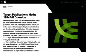 Target-publications-maths-12th-pdf-download.simplecast.com thumbnail