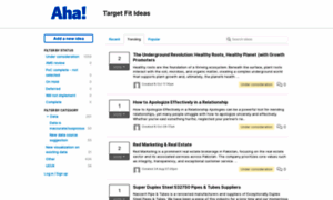 Targetfitting.ideas.aha.io thumbnail