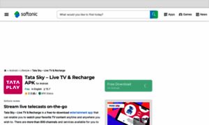 Tata-sky-mobile-live-tv-movies-sports-recharge.en.softonic.com thumbnail