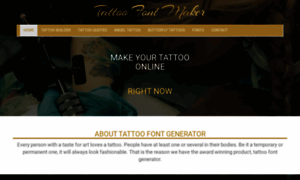 Tattoofontmaker.com thumbnail