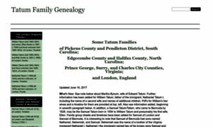 Tatumfamilygenealogy.com thumbnail