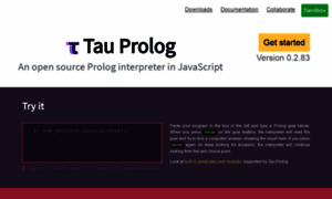 Tau-prolog.org thumbnail