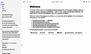 Tavianator.com thumbnail