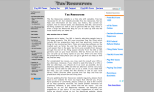 Tax-resources.org thumbnail