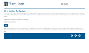 Taxcalculator.hamilton.ca thumbnail