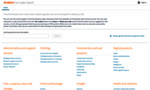 Taxcode.avatax.avalara.com thumbnail
