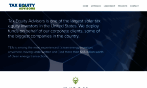 Taxequityadvisors.com thumbnail